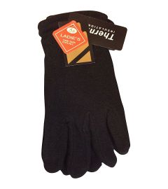 Women's Black Thermal Fleece Glove