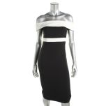 Black & White Colorblock Dress