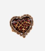 Leopard Heart Stretch Ring