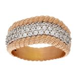 Diamonique® Simulated Diamond & Rose Gold Verona Ring