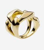 Chunky Chain Gold Tone Ring